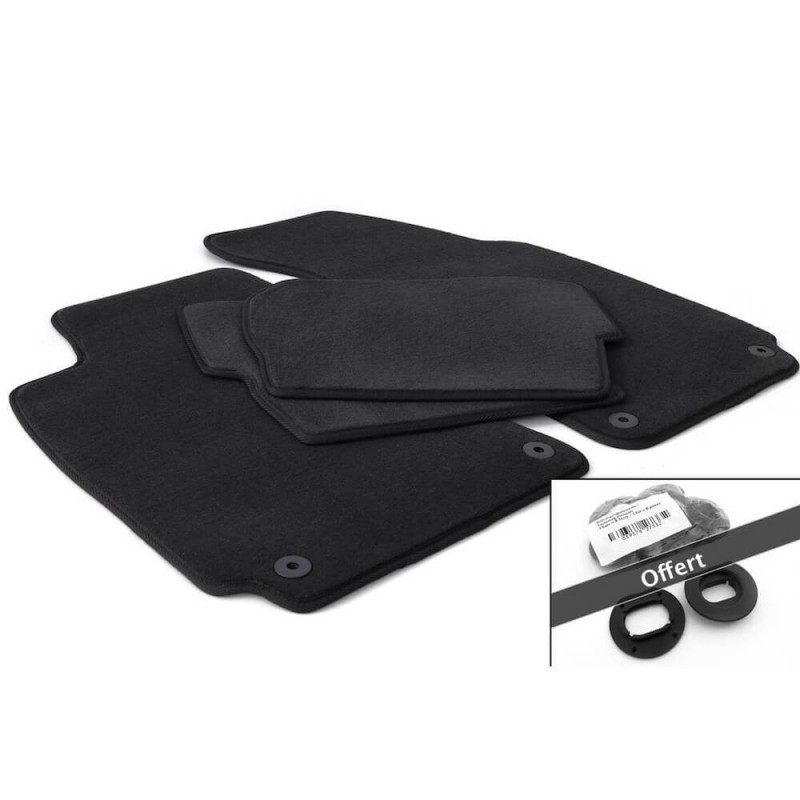 Set de 4 tapis velours adaptables sur Vw Passat B5 Berline et Break (97-05) Set de 4 tapis velours adaptables sur Vw Passat B5 Berline et Break (97-05)