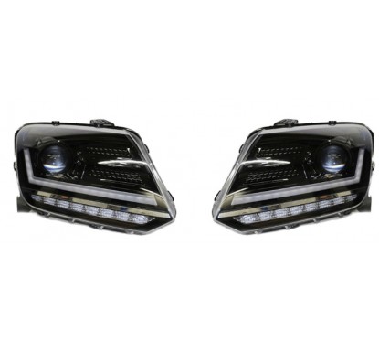 2X Phares LED Volkswagen Amarok clignotant dynamique Noir (10+)