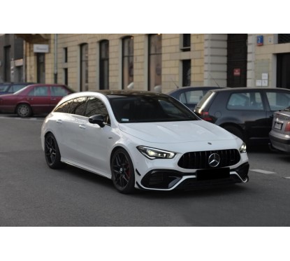 Calandre Panamericana AMG (Sans caméra) Mercedes classe CLA C118 W118 Noir brillant (19-23)