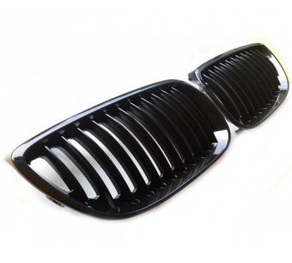 2x Grilles de Calandre BMW E92 E93 06-10 - Noir Brillant