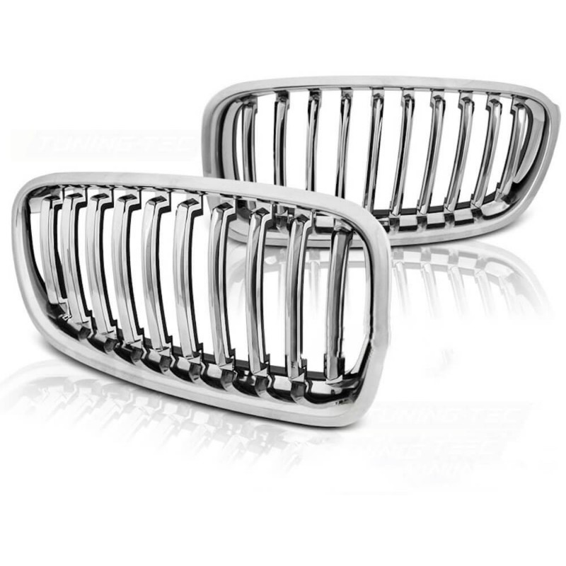 2x Grilles de Calandre Chrome BMW F10 F11 F18 (10-13)