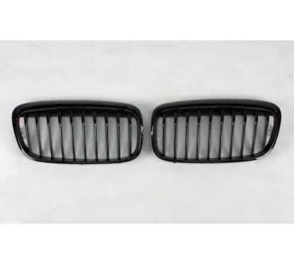 2x Grilles de Calandre BMW Serie 2 F45 Active Tourer, F46 Grand Tourer Noir brillant