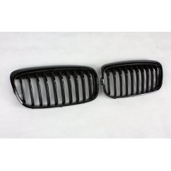 2x Grilles de Calandre BMW Serie 2 F45 Active Tourer, F46 Grand Tourer Noir brillant