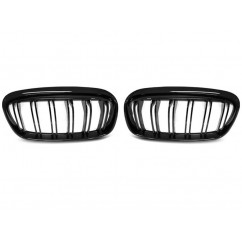2x Grilles de Calandre BMW Serie 2 F45 Active Tourer, F46 Grand Tourer M Performance Noir brillant
