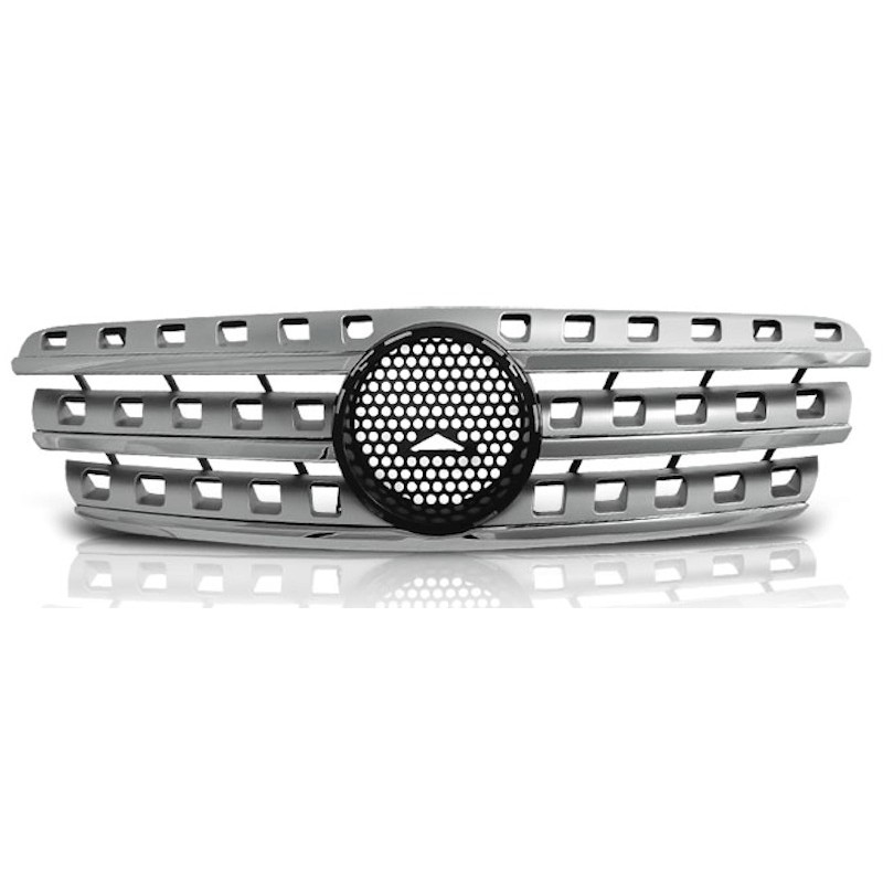 Calandre Mercedes ML W163 Silver / Chrome (98-05)