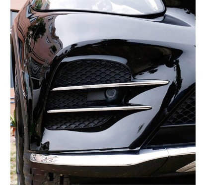 Inserts chromes grilles de pare choc Mercedes GLC X253 SUV (15-19)