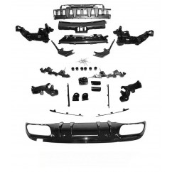 Pare Choc + Diffuseur arrière Mercedes Classe C W205 Look C63 (18-20)