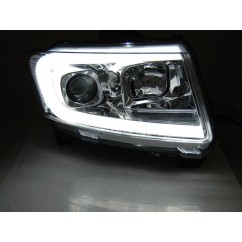 2x Phares à LED look Xenon Chrysler Jeep Grand Cherokee (11-13)