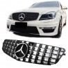 Grille de calandre Mercedes Classe C W204 Panamericana Noir Look AMG (07-14)
