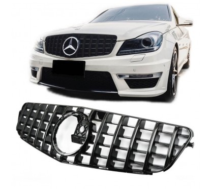 Grille de calandre Mercedes Classe C W204 Panamericana Noir Look AMG (07-14)