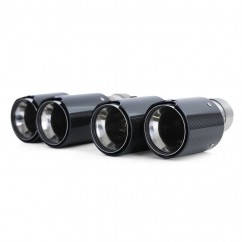 2x Sorties d'échappements double BMW Série 5 F10 F11 Série 6 F12 F13 Carbone (10-17)