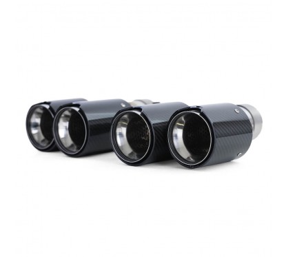 2x Sorties d'échappements double BMW Série 5 F10 F11 Série 6 F12 F13 Carbone (10-17)