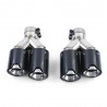2x Sorties d'échappements double BMW Série 5 F10 F11 Série 6 F12 F13 Carbone (10-17)