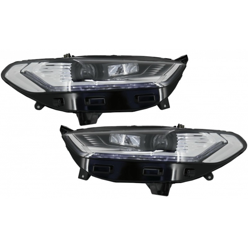 2 Phares Avant H7/H1 Gauche + Droite Pour Ford Mondeo Mk4 (BA7) 2007-2010 - Compatible Avec Réglage électrique, Sans Ampoules