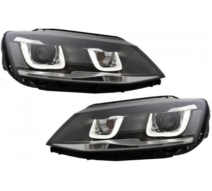 2x Phares Volkswagen Jetta MK6 LED Look Xenon (11-17)