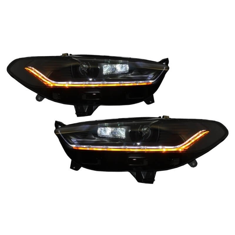 2x Phares avant Ford Mondeo MK5 Look Xenon Black Clignotants dynamiques (13-16)