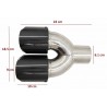 2x embouts d'échappements Carbone BMW Universel