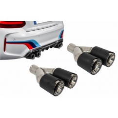 2x embouts d'échappements Carbone BMW Universel (Sortie 60mm)
