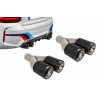 2x embouts d'échappements Carbone BMW Universel (Sortie 60mm)