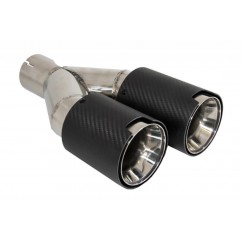 2x embouts d'échappements Carbone BMW Universel (Sortie 60mm)
