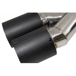 2x embouts d'échappements Carbone BMW Universel (Sortie 60mm)