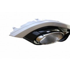 Diffuseur noir laqué  + embouts d'échappement Audi A7 Facelift (+15)