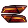 2x Feux arrières Audi A7 Look Facelift fumés (10-14)