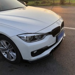 Rajout de pare choc noir brillant Bmw Série 3 F30 F31 (avec pare choc standard) 11-19