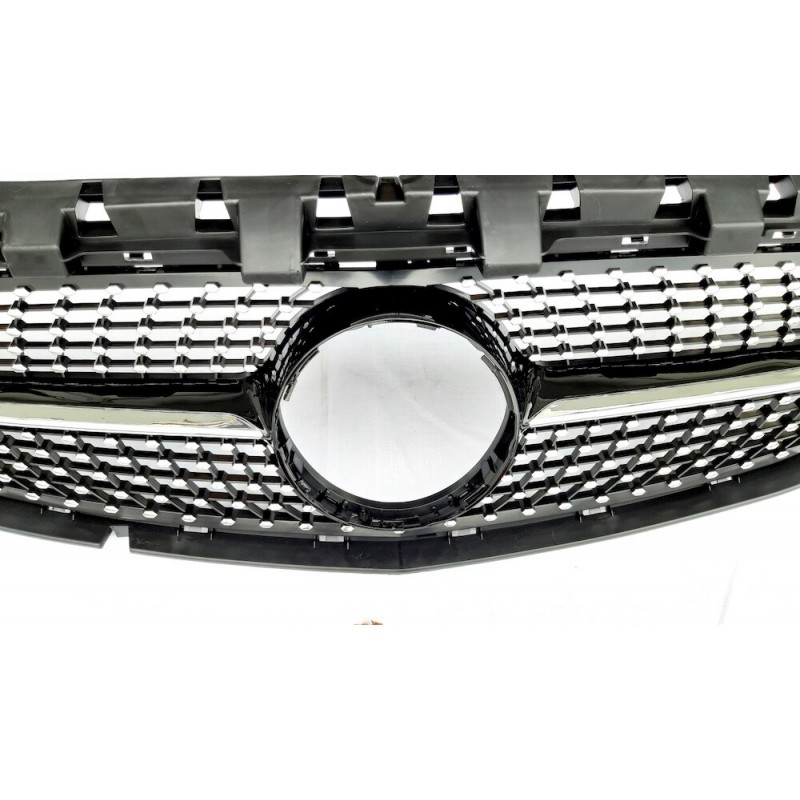 Calandre Avant Style Diamant Noir Chromé Pour Mercedes CLA W117 C117 X117 (2013-2019) – Look Sport Et Luxe - 4