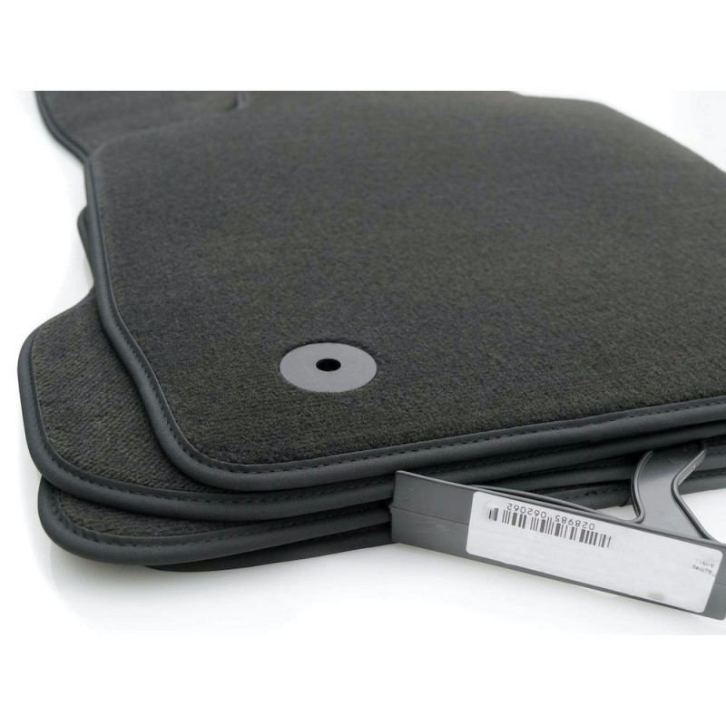 Set de 4x tapis velours Premium noir Audi A1 / A1 Sportback qualité OEM (10-18)