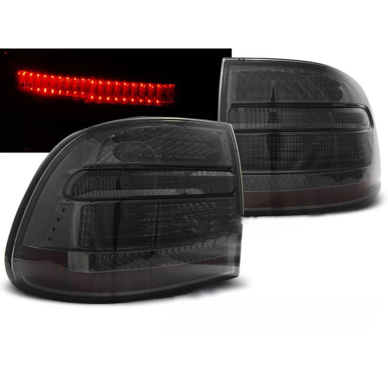 2x Feux arrières LED noir fumés Porsche Cayenne (02-06)