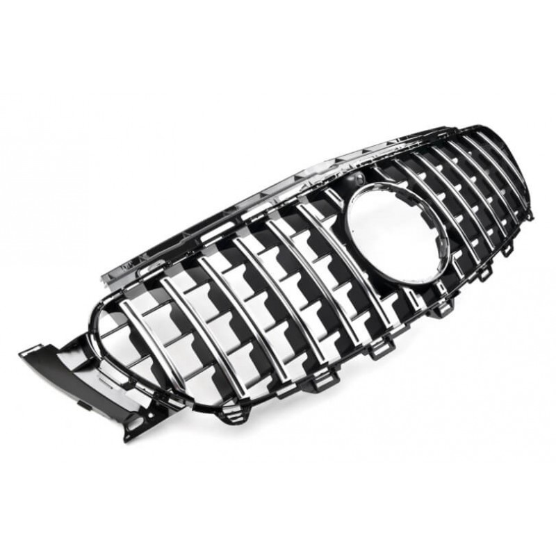 Calandre Mercedes Classe E W213 A238 C238 Look PANAMERICANA AMG (16-20) Noir et chrome