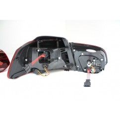 2x Feux à LED adaptables sur Golf VI GTI R Line Rouge cerise