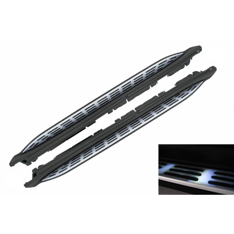 2x Marches pieds Mercedes GLS SUV X167 (20+) avec LED