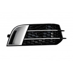 2x Grilles de pare choc avant Audi A1 Look RS1 Alu brossé (10-15)
