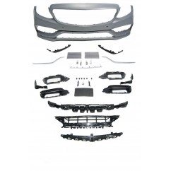 Pare chocs avant + grilles Look Pack C63 AMG Facelift Mercedes Classe C W205 S205 (18+)