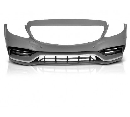 Pare chocs avant + grilles Look Pack C63 AMG Facelift Mercedes Classe C W205 S205 (18+)