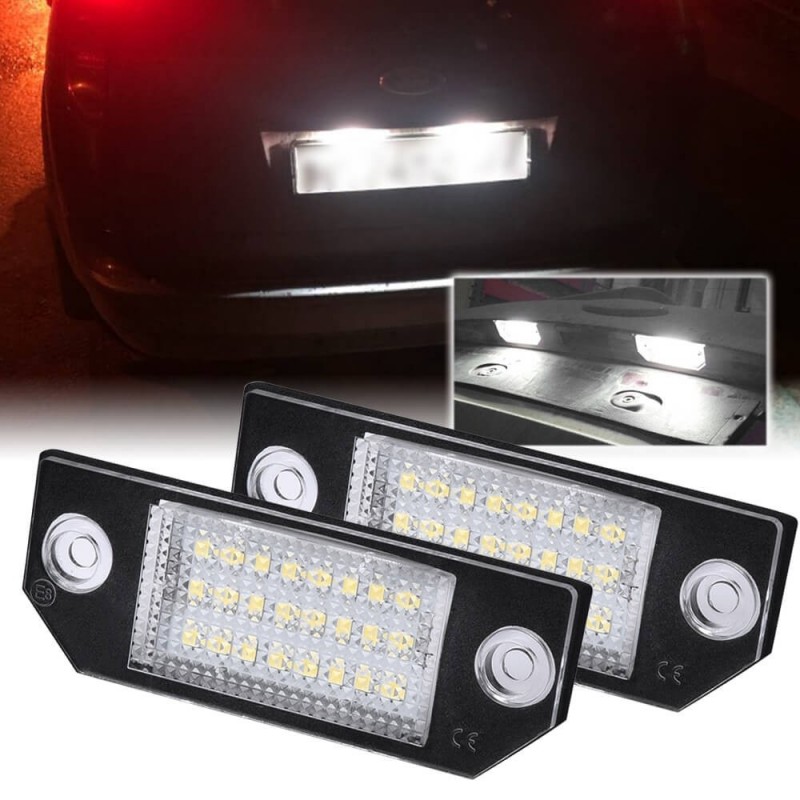 Eclairage de plaque LED - Blanc Pur Ford C Max, Focus (03-08)