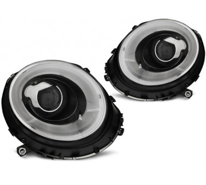 2x Phares avant LED Mini Cooper Noir (06-14)