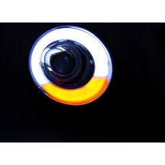 2x Phares avant LED Mini Cooper Noir (06-14)