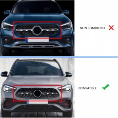 Calandre Panamericana AMG Noir brillant Mercedes GLA H247 20+ (avec Pack AMG)