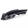 Diffuseur arriere + sorties d'échappements Look E63 AMG Black pour Mercedes Classe E W212 Facelift avec pack AMG 13-16