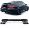 Diffuseur arriere + sorties d'échappements Look E63 AMG Black pour Mercedes Classe E W212 Facelift avec pack AMG 13-16