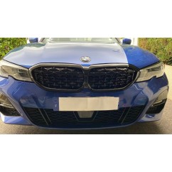 Calandre diamant M BMW Série 3 G20 G21 Noire laquée (19+)