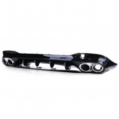 Diffuseur arrière et embouts d'échappement chrome Mercedes Classe CLA C118 (19+)
