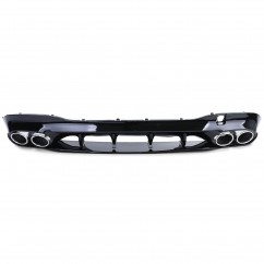 Diffuseur arrière et embouts d'échappement chrome Mercedes Classe CLA C118 (19+)
