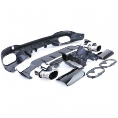 Diffuseur arrière et embouts d'échappement chrome Mercedes Classe CLA C118 (19+)