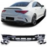 Diffuseur arrière et embouts d'échappement chrome Mercedes Classe CLA C118 (19+)
