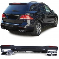 Diffuseur arriere GLE W166 Facelift Look GLE63 15-19