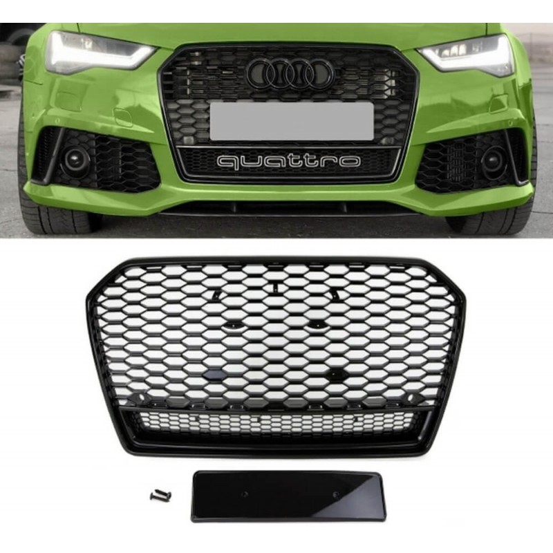 Calandre Audi A6 4G C7 Noir Look RS6 (14-19)